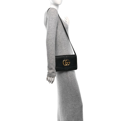 Gucci Vitello Palmellato Lux Small Arli Flap Shoulder Bag Black 2 of 13