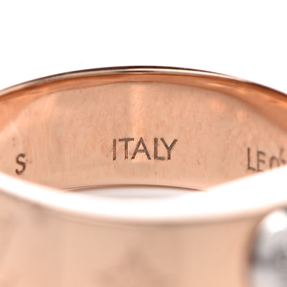 Louis Vuitton Brass Monogram Engraved Nanogram Ring S Pink Gold 8 of 9