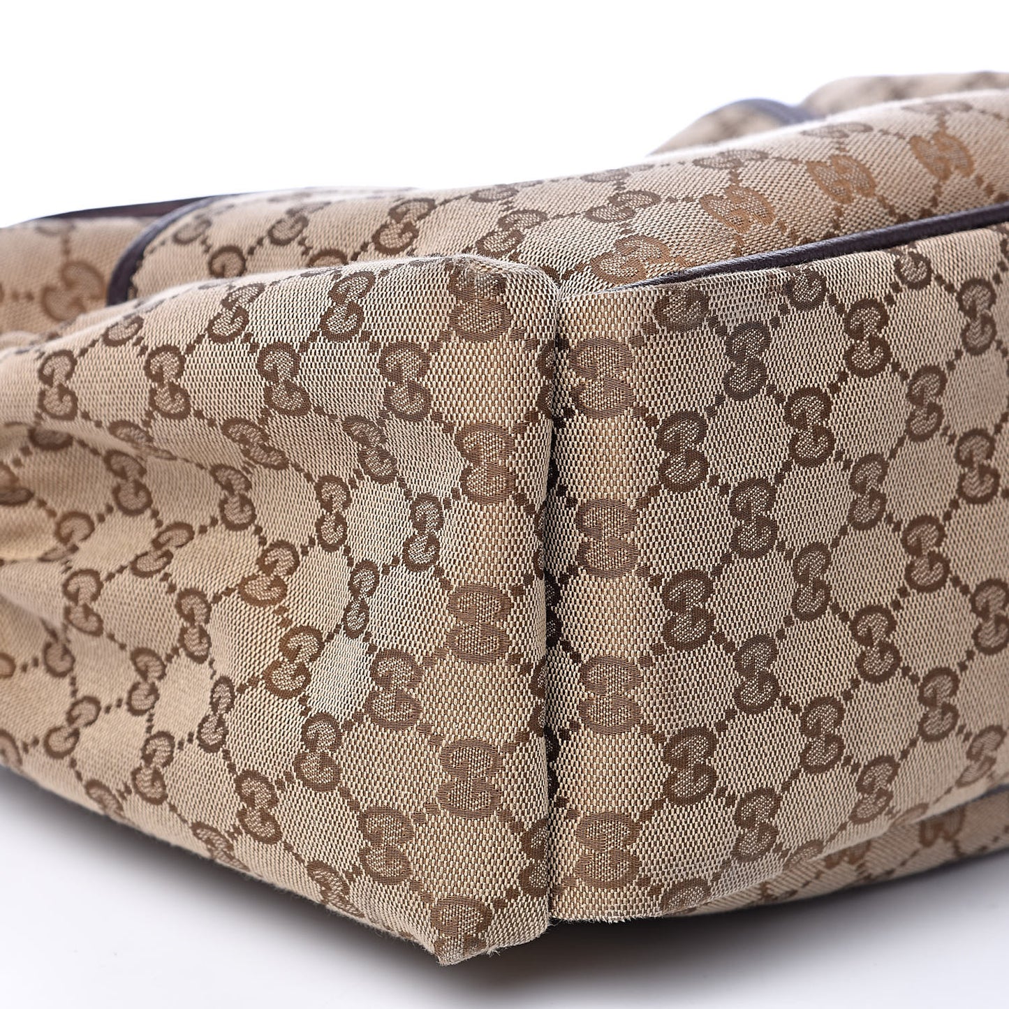 Monogram Natural Pigskin Large Diaper Bag Beige Ebony Cocoa Dark Chocolate