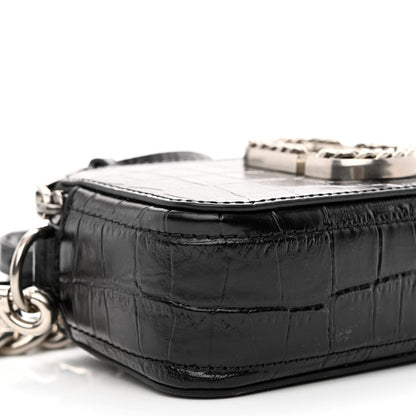 Marc Jacobs Croc Embossed Snapshot Camera Bag Black 11 of 12