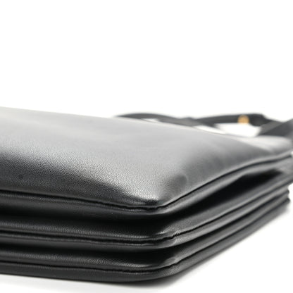 Celine Lambskin Large Trio Crossbody Bag Black 11 of 11