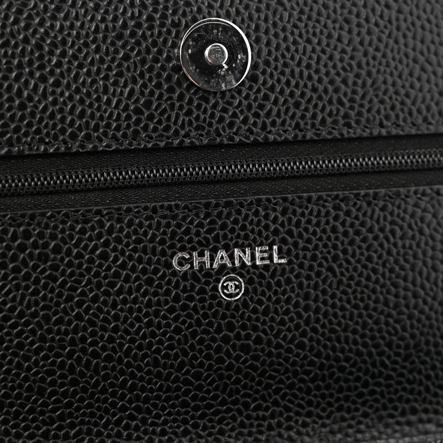 Chanel Caviar Quilted Wallet On Chain WOC Black 6 of 13