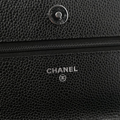 Chanel Caviar Quilted Wallet On Chain WOC Black 6 of 13
