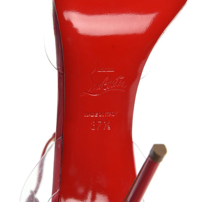 Christian Louboutin Patent PVC Nosy 100 Pumps 37.5 Begonia 6 of 7