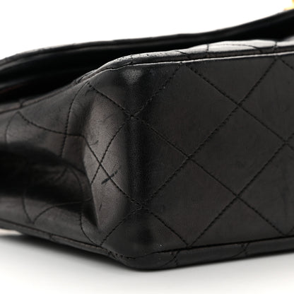 Chanel Lambskin Quilted Medium Double Flap Black 10 of 25
