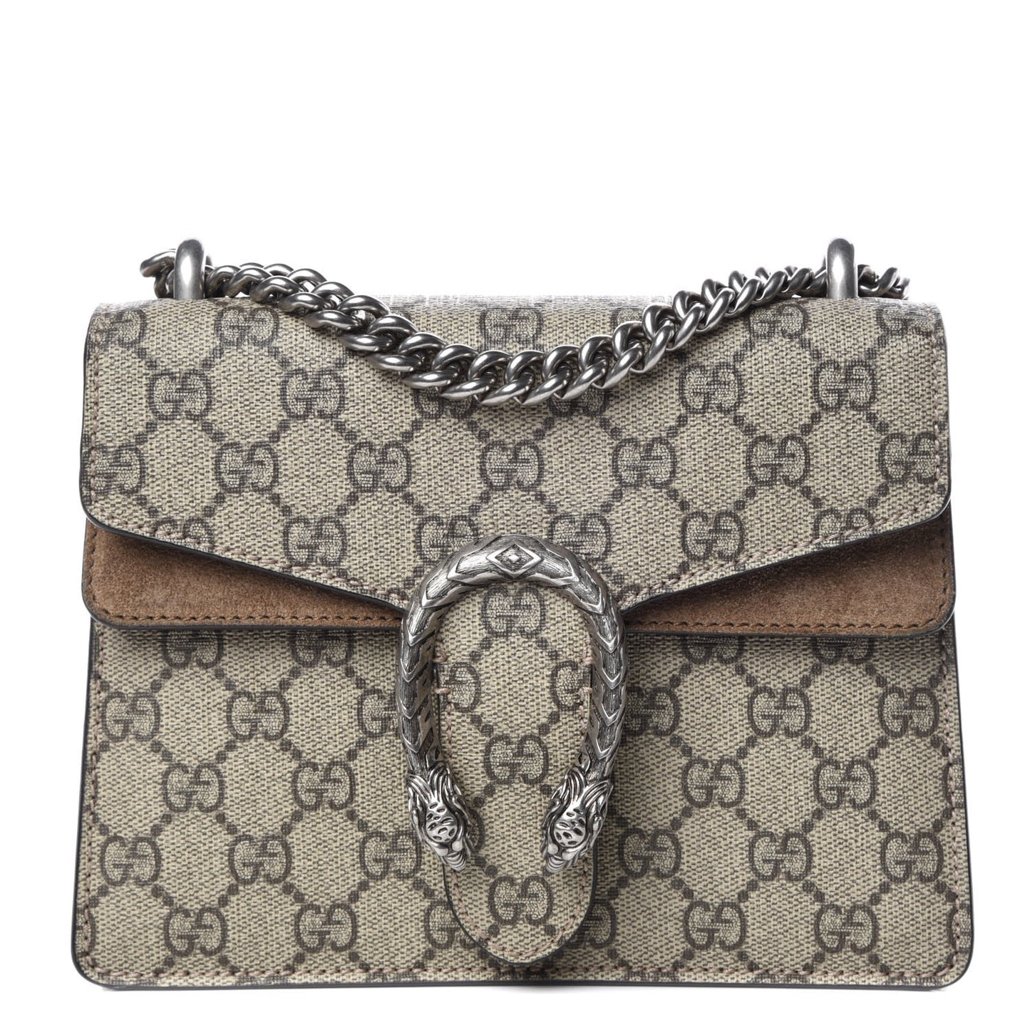 GG Supreme Monogram Mini Dionysus Shoulder Bag Taupe