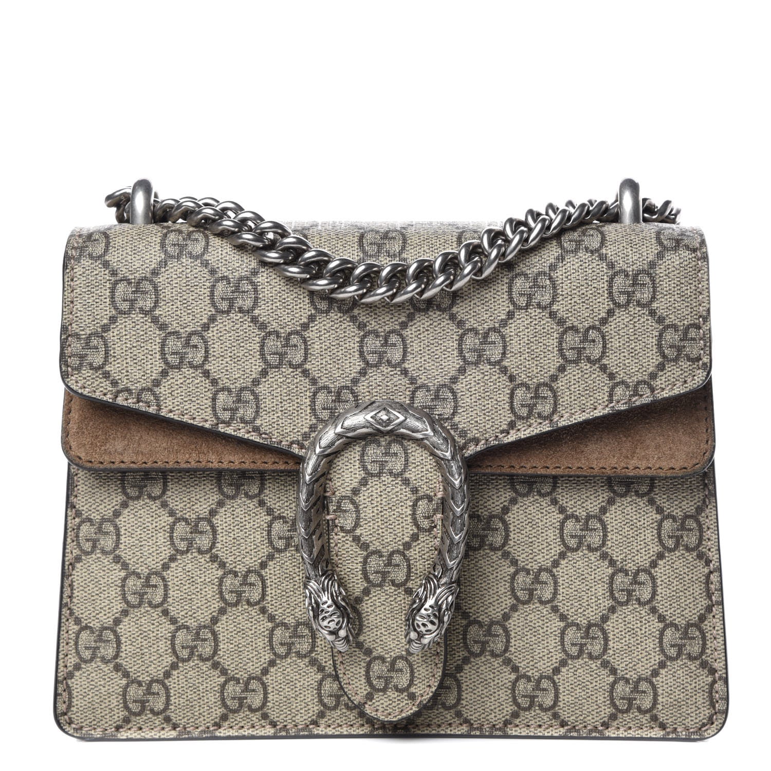 Gucci GG Supreme Monogram Mini Dionysus Shoulder Bag Taupe 1 of 13
