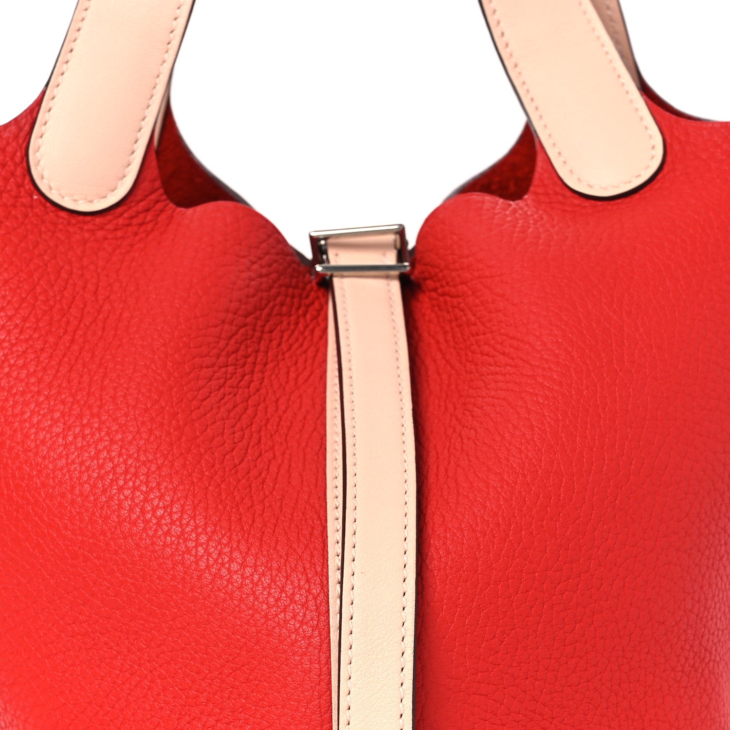 Hermes Taurillon Clemence Swift Eclat Picotin Lock 18 PM Rouge