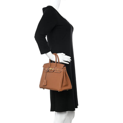 Hermes Togo Birkin 25 Gold 2 of 12