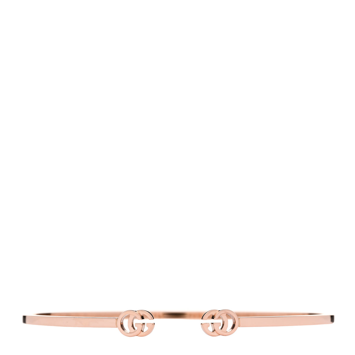 Gucci 18K Rose Gold GG Running Cuff Bracelet 1 of 4