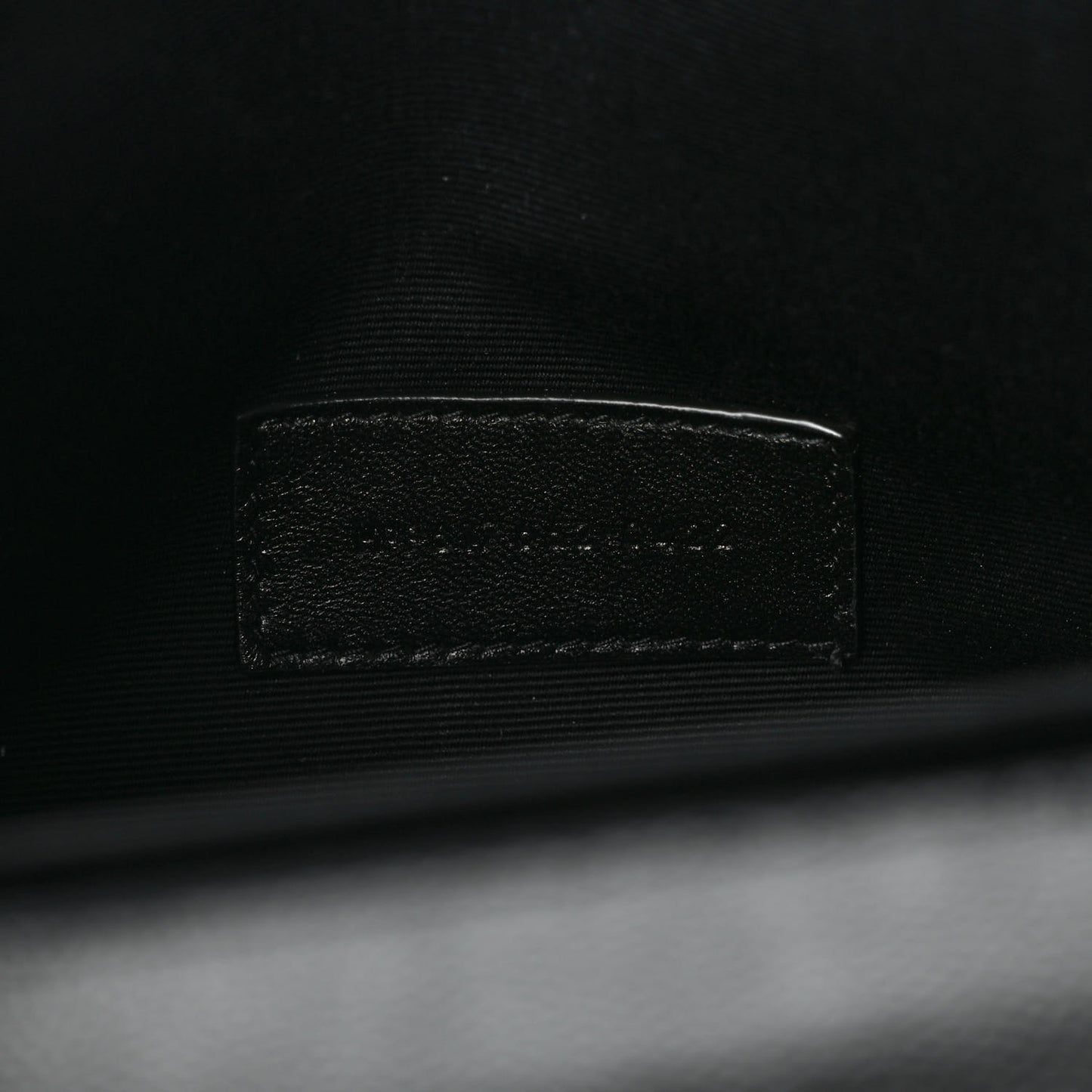 Grain De Poudre Matelasse Chevron Monogram Envelope Clutch Black