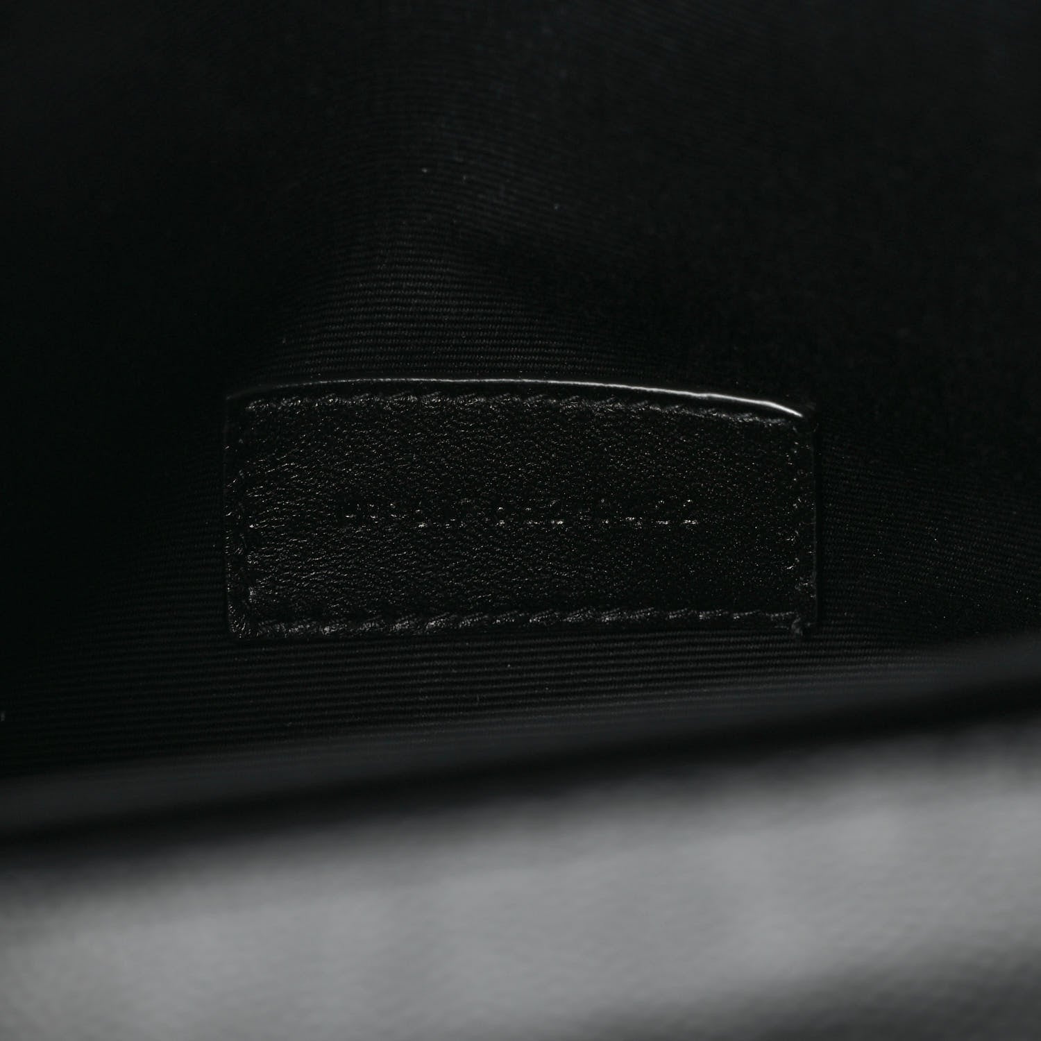 Saint Laurent Grain De Poudre Matelasse Chevron Monogram Envelope Clutch Black 8 of 9