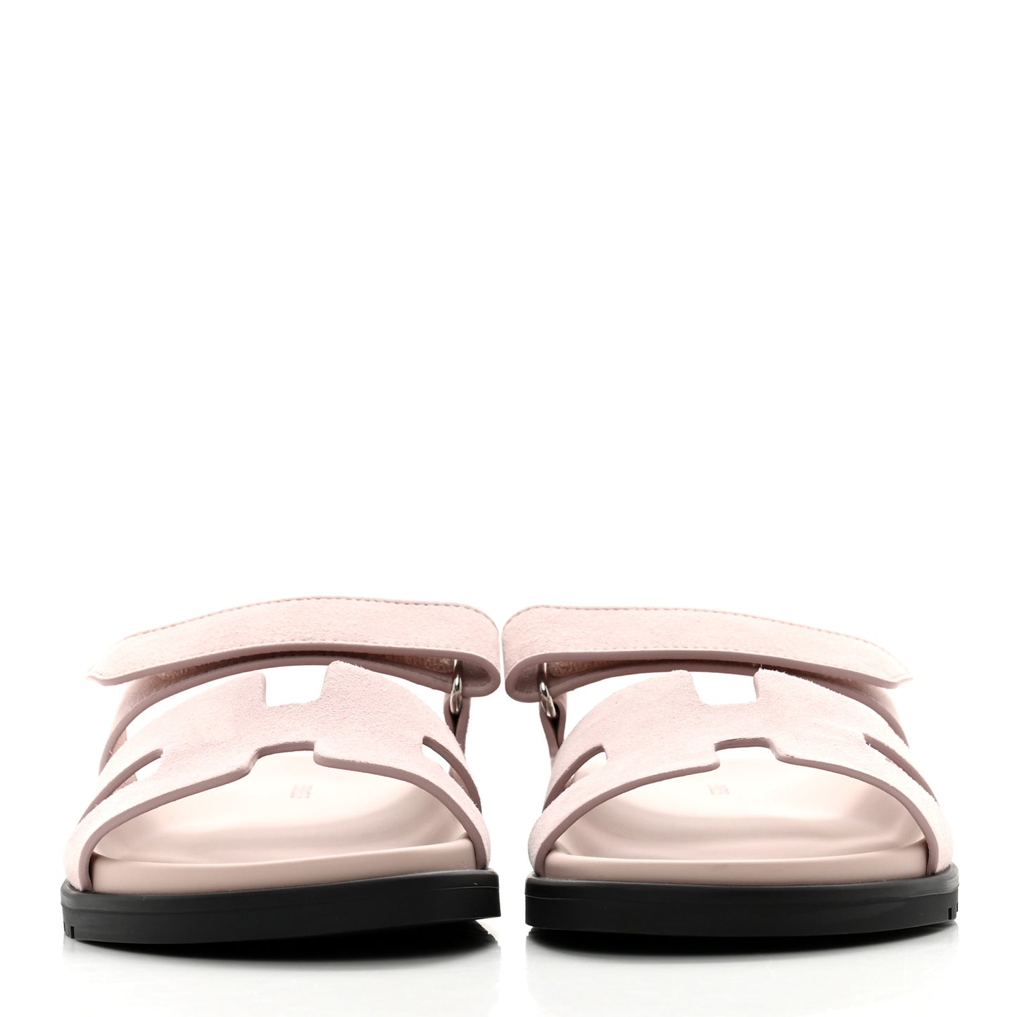 Suede Goatskin Womens Chypre Sandals 37.5 Rose Porcelaine