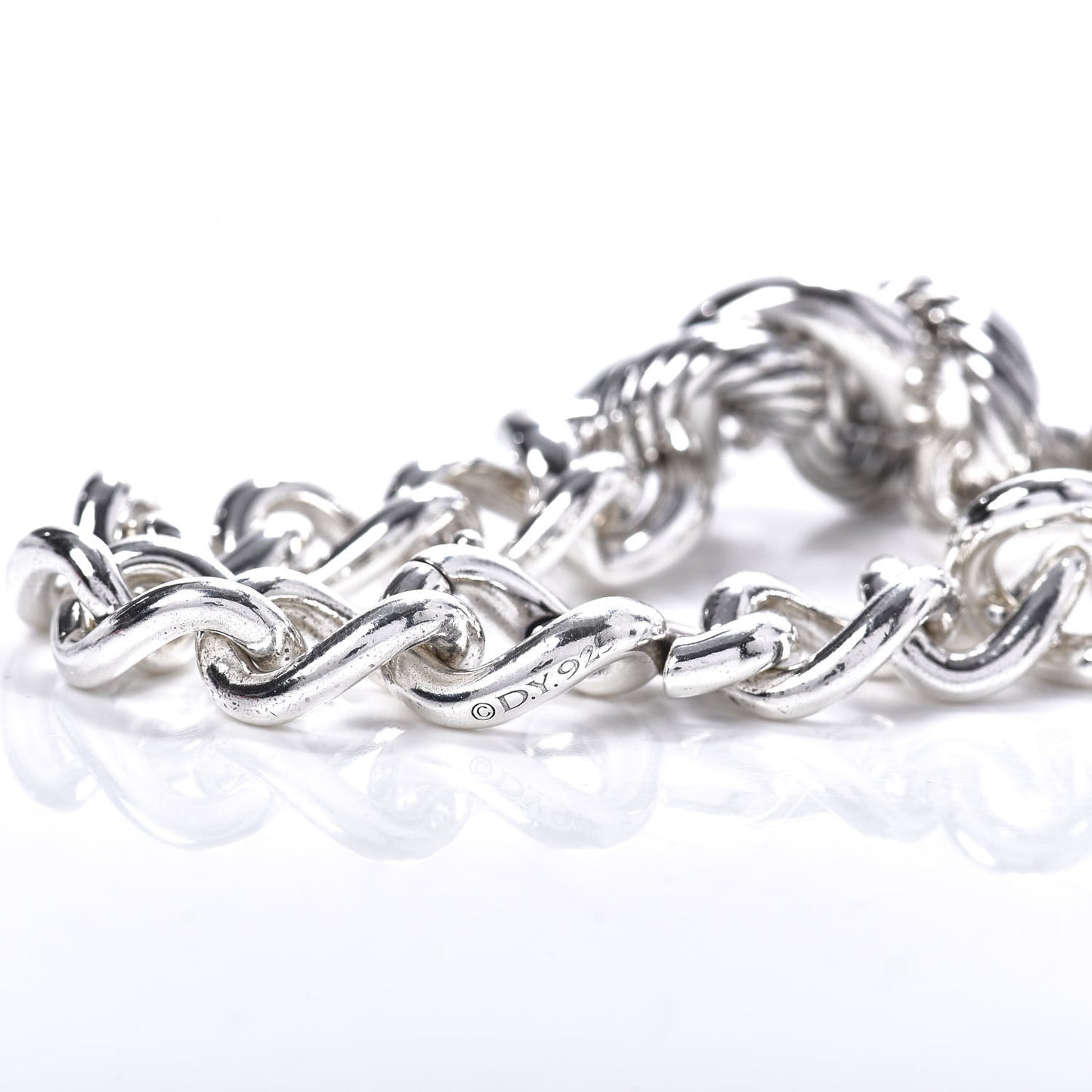 Sterling Silver Graduated Curb Link Bracelet