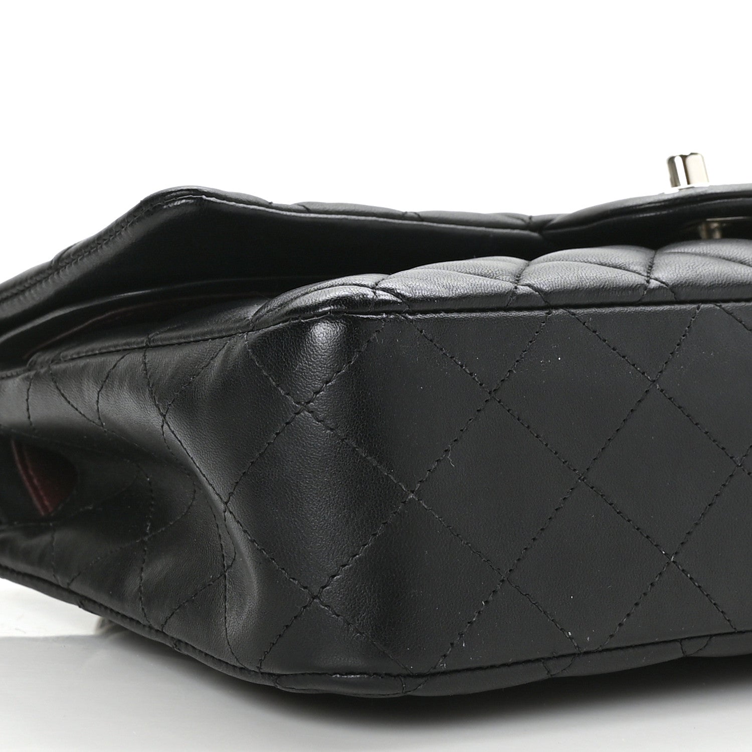 Chanel Lambskin Quilted Medium Double Flap Black 8 of 10