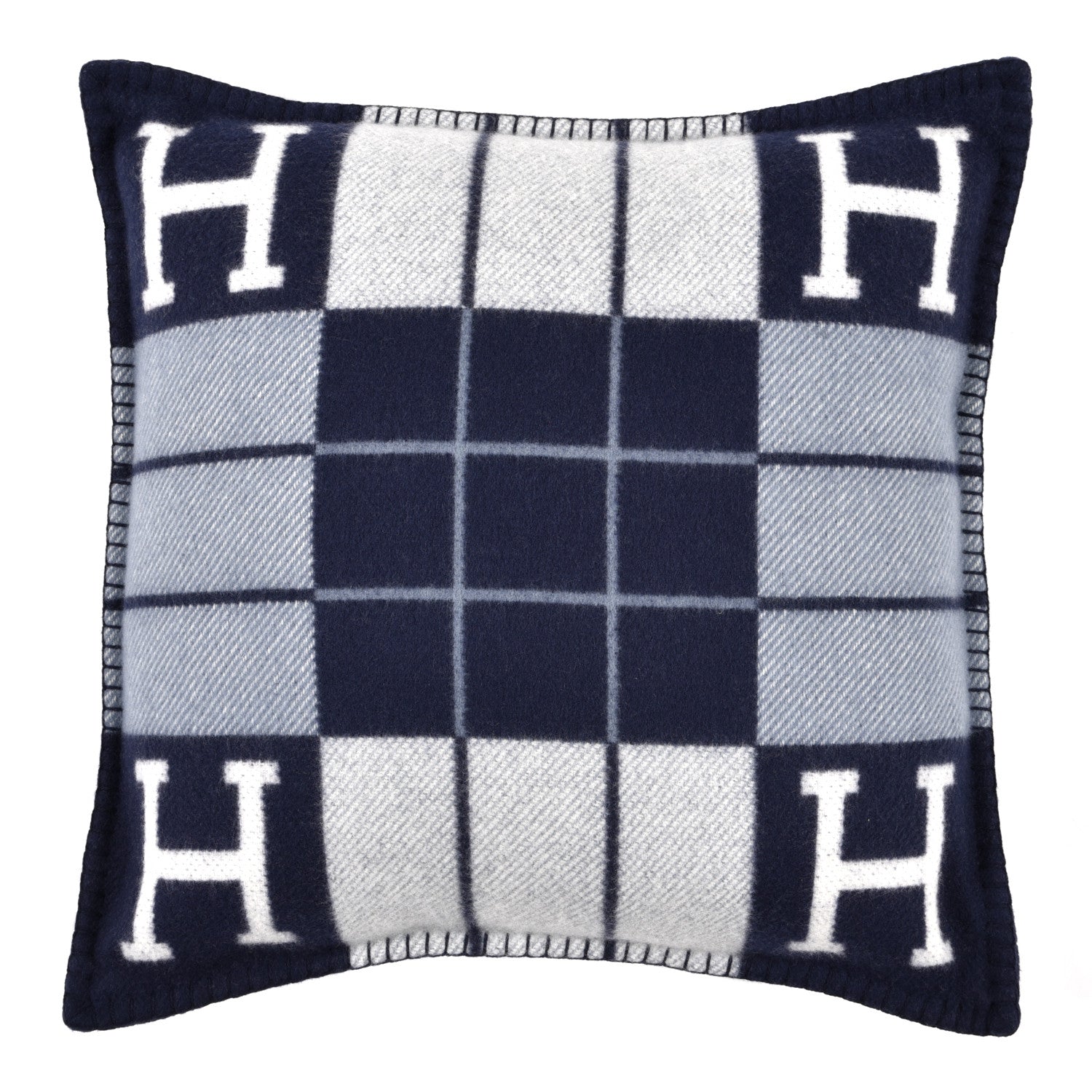 Hermes Wool Cashmere Avalon III Pillow PM Ecru Caban 1 of 3