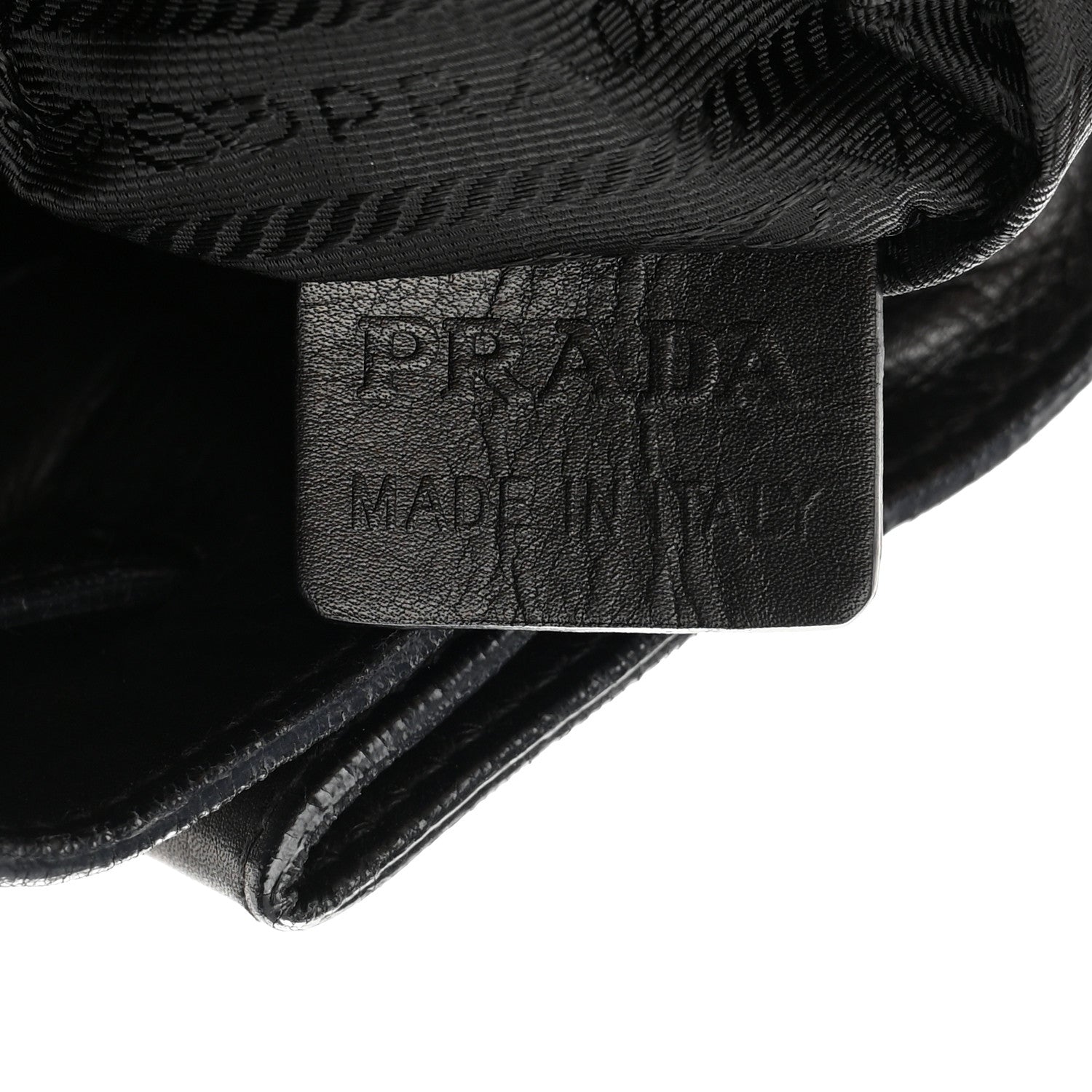 Prada Vitello Daino Tote Black 7 of 17