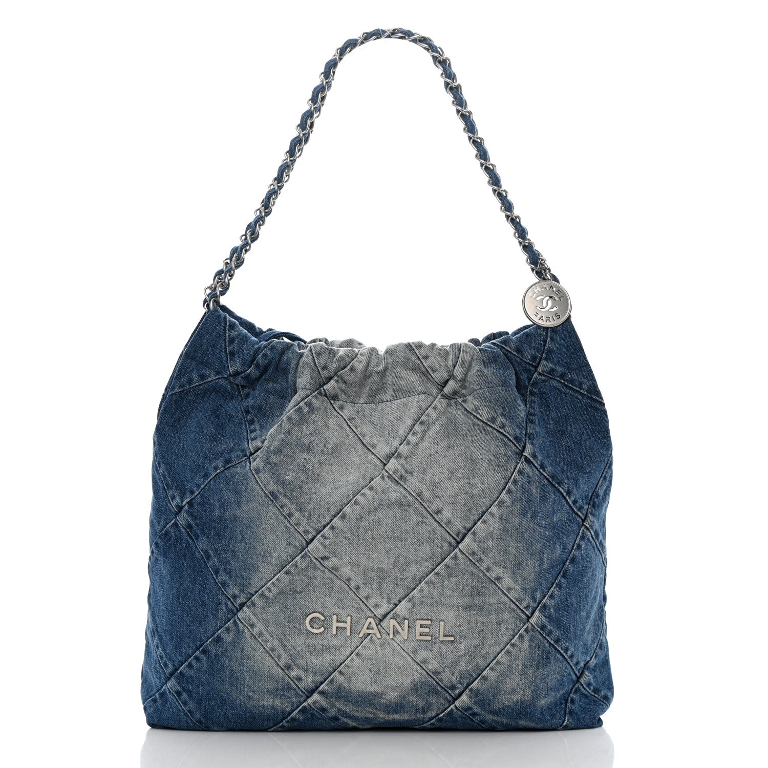 Chanel Denim Quilted Chanel 22 Blue 3 of 11