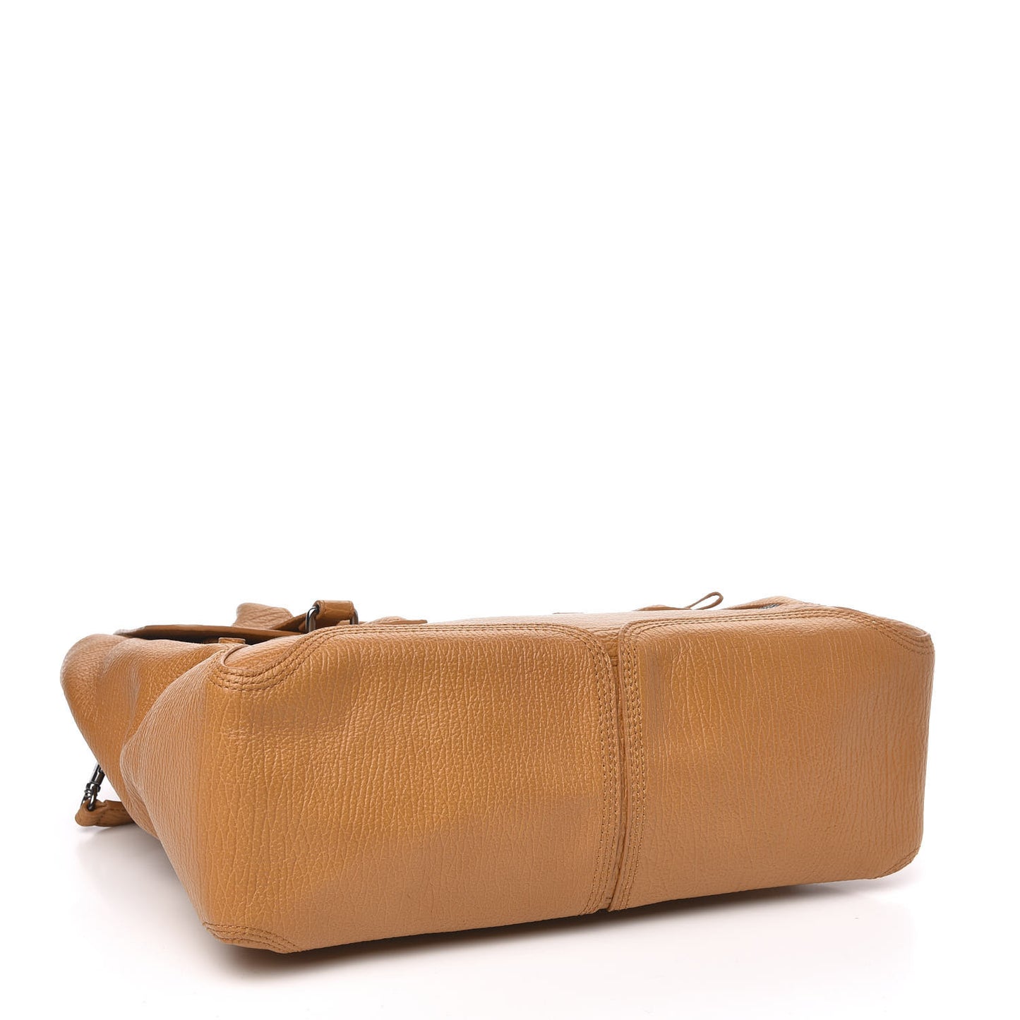 3.1 Textured Calfskin Large Pashli Satchel Amber