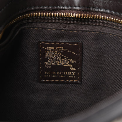 Burberry Haymarket Check Shoulder Bag Chocolate 6 of 15