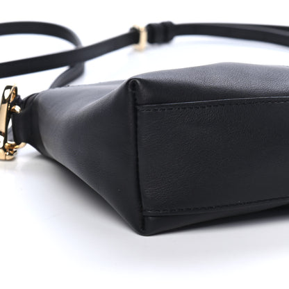 Burberry Nylon Calfskin Camouflage Check Small Chichester Crossbody Clutch Bag Honey Black 7 of 8