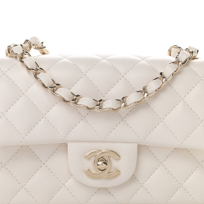 Chanel Lambskin Quilted Mini Rectangular Flap White 8 of 11