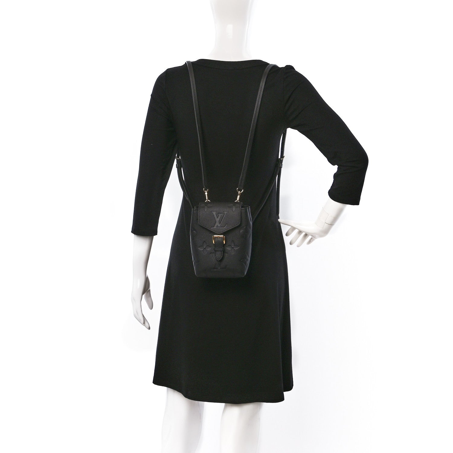 Louis Vuitton Empreinte Monogram Giant Tiny Backpack Black 2 of 11