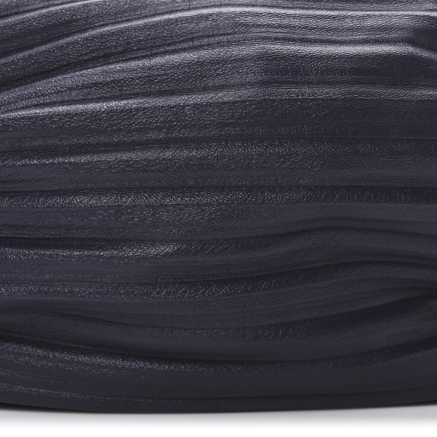 Lambskin Pleated Bracelet Pouch shoulder Bag Violet