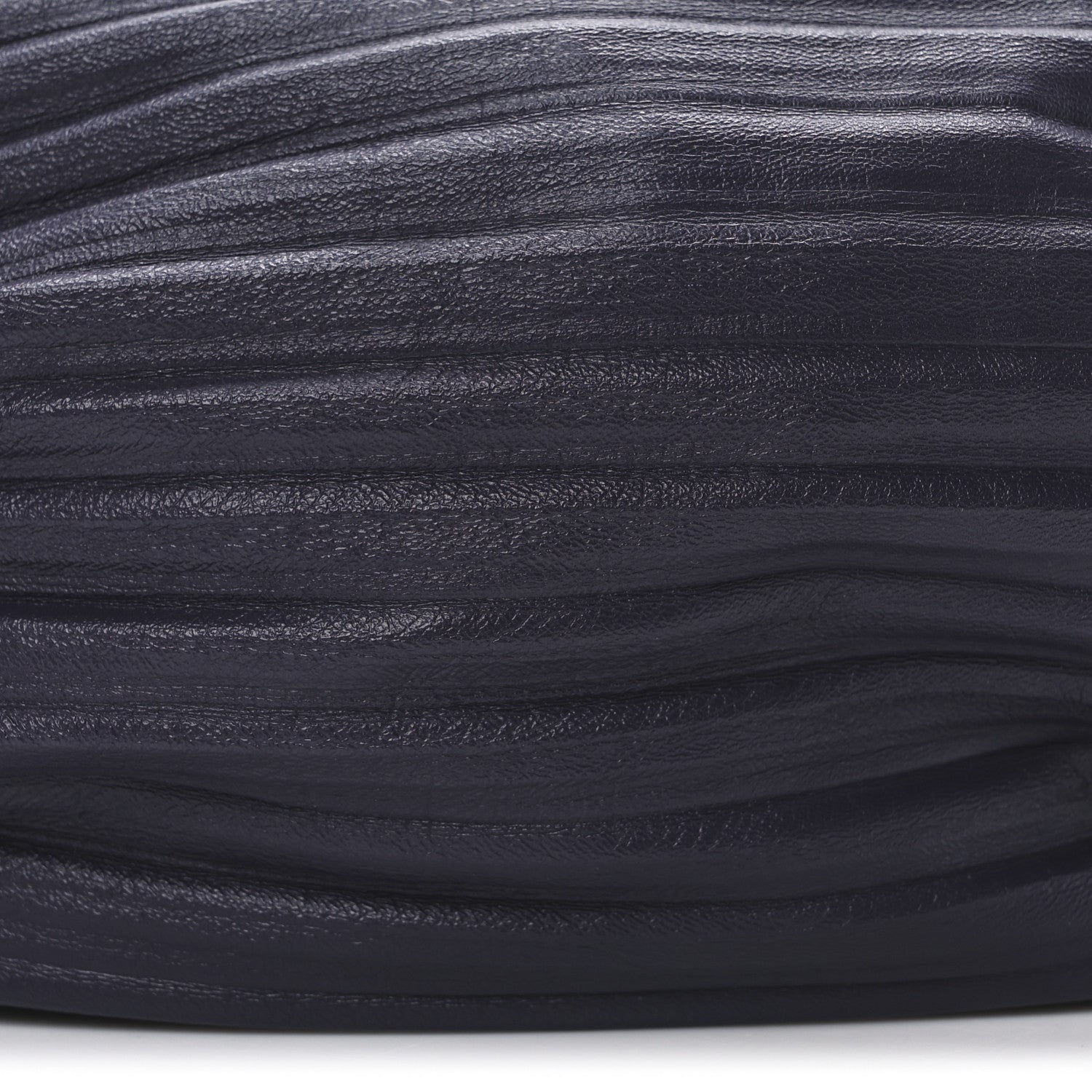 Loewe Lambskin Pleated Bracelet Pouch shoulder Bag Violet 8 of 10