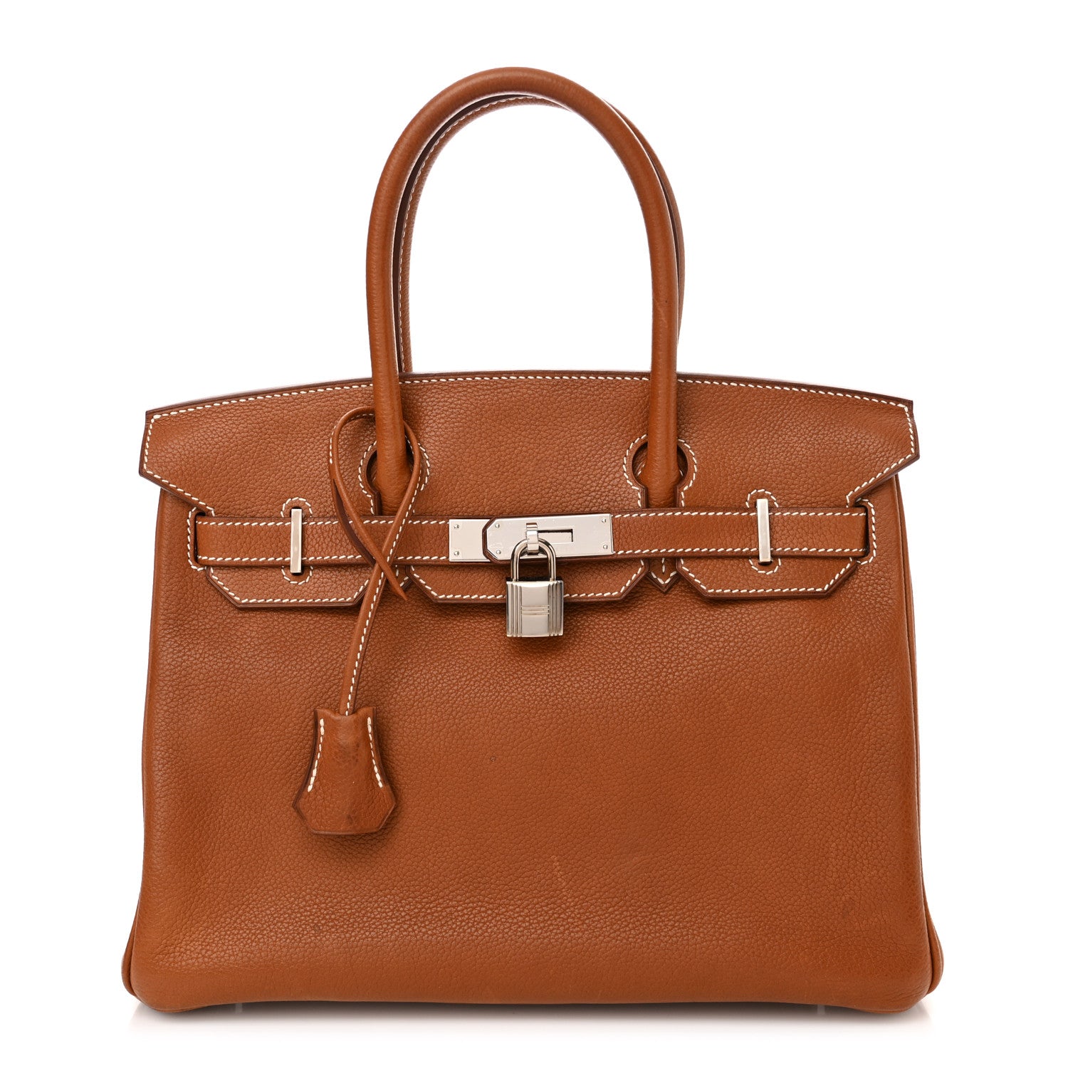 Hermes Natural Barenia Faubourg Birkin 30 Fauve 1 of 14