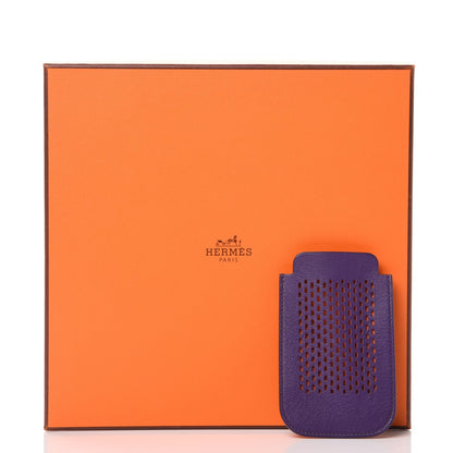 Hermes Swift Chevre Mysore iPhone Case Ultraviolet Potiron 9 of 9