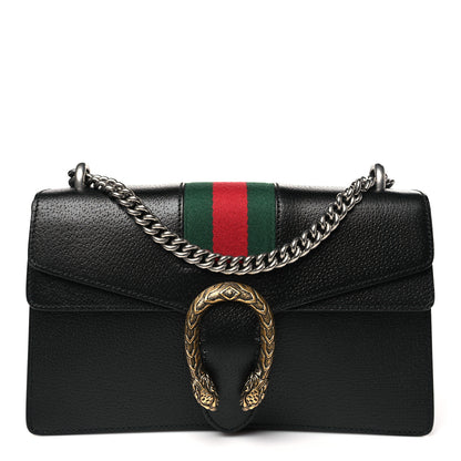 Gucci Calfskin Web Small Dionysus Shoulder Bag Black 1 of 10