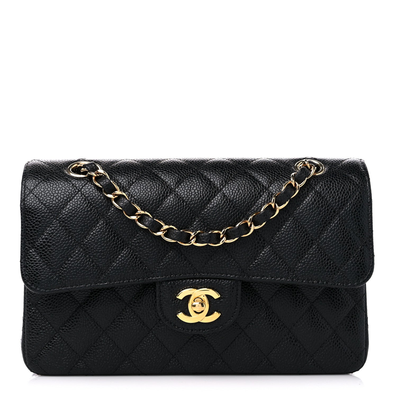 Chanel Caviar Quilted Small Double Flap Black 1 of 9