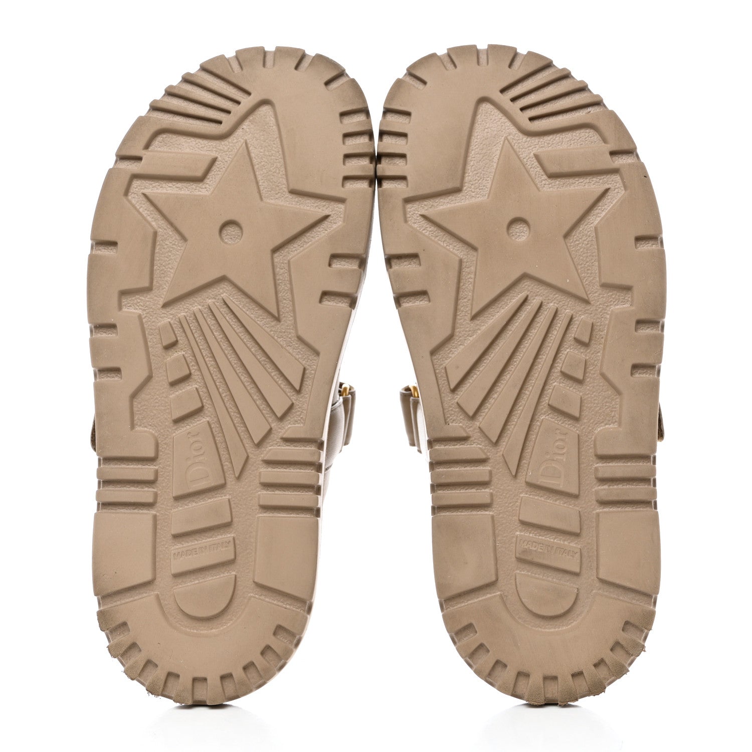 Christian Dior Lambskin Dioract 10mm Slide Sandals 37 Beige 5 of 9