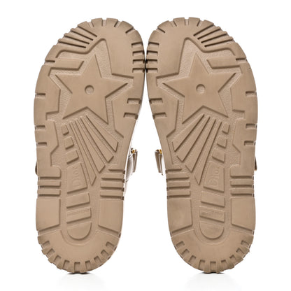 Christian Dior Lambskin Dioract 10mm Slide Sandals 37 Beige 5 of 9