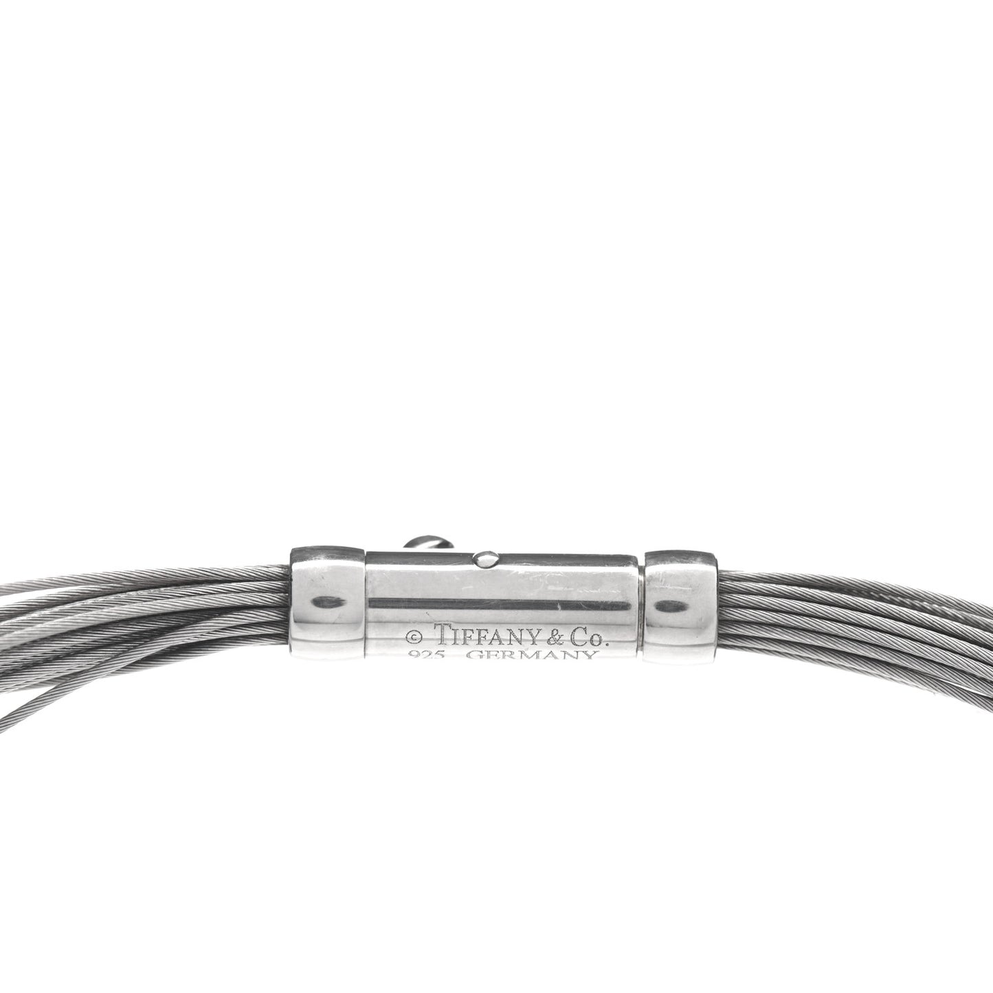 Sterling Silver Multi Strand Wire Choker Necklace