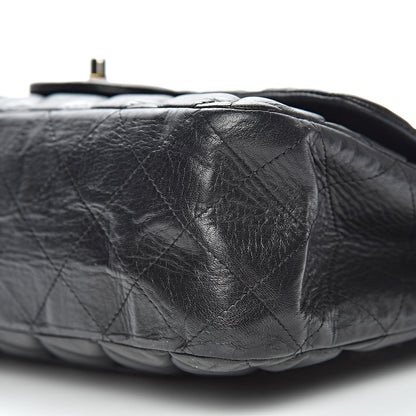 Chanel Lambskin Quilted Jumbo Single Flap Black 12 of 14