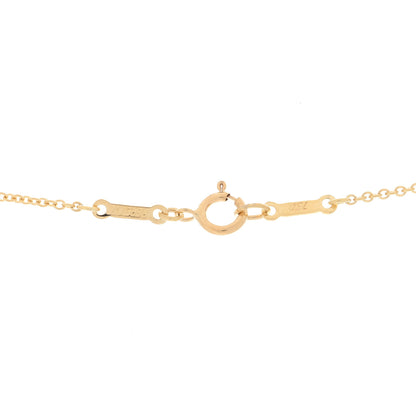 Tiffany 18K Yellow Gold 16mm Elsa Peretti Open Heart Pendant Necklace 3 of 4