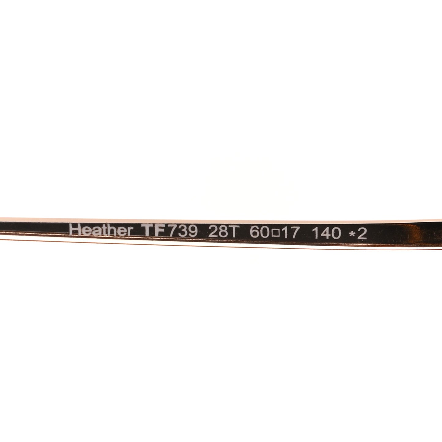 Acetate Polarized Heather Sunglasses TF739 Pink Rose Gold