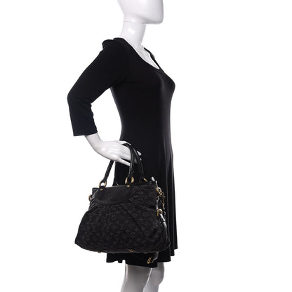 Louis Vuitton Denim Neo Cabby MM Black 3 of 13