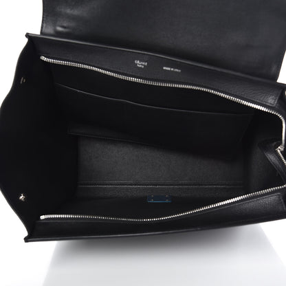 Celine Drummed Calfskin Suede Medium Trapeze Black 5 of 9