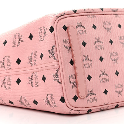 MCM Visetos Medium Liz Reversible Shopper Tote Powder Pink 12 of 16