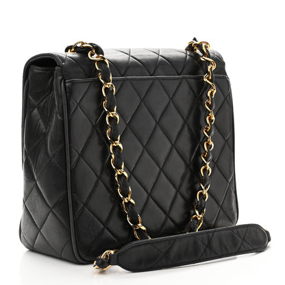 Chanel Lambskin Quilted Mini Square Flap Bag Black 3 of 10