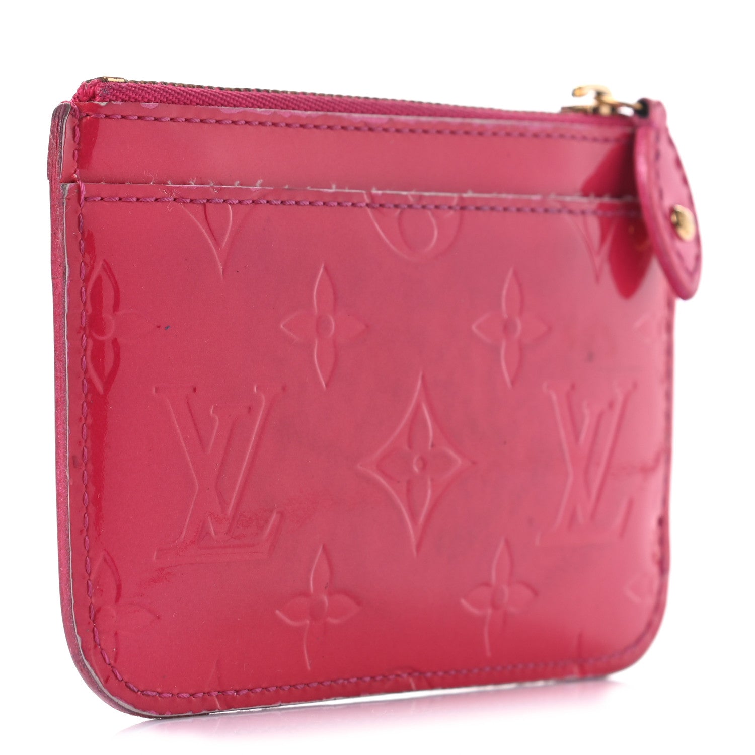 Louis Vuitton Vernis Key Pouch Rose Pop 3 of 9