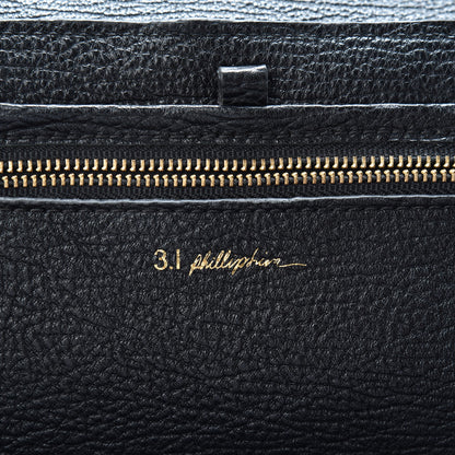 3.1 Phillip Lim 3.1 Textured Calfskin Large Pashli Satchel Black 6 of 11