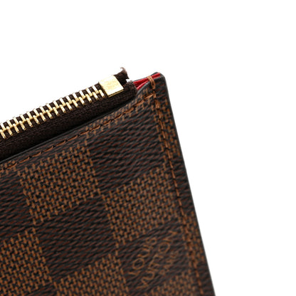 Louis Vuitton Damier Ebene Pochette Felicie Chain Wallet 14 of 16