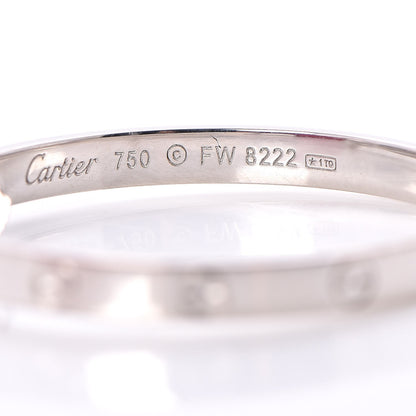Cartier 18K White Gold Large LOVE Hoop Earrings 8 of 9