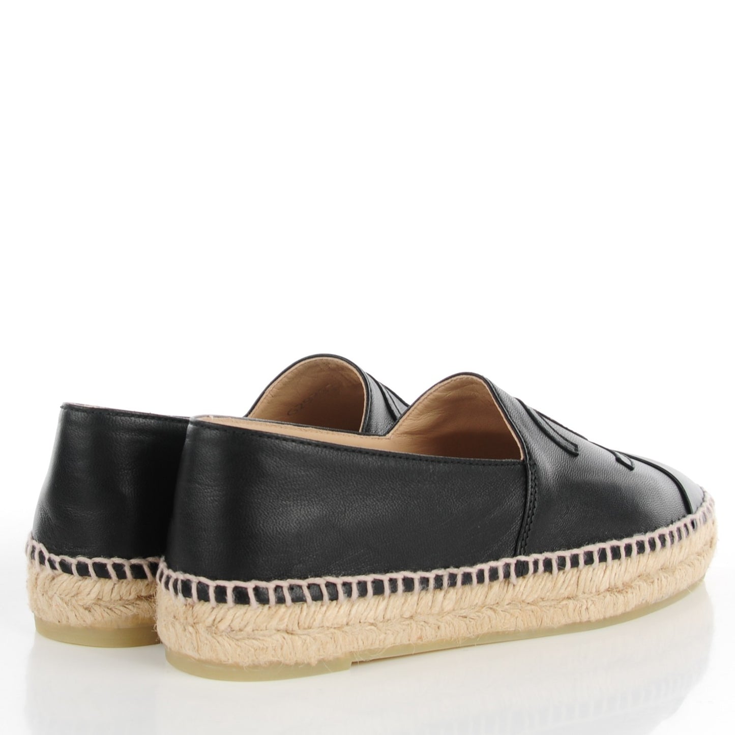 Lambskin CC Espadrilles 36 Black