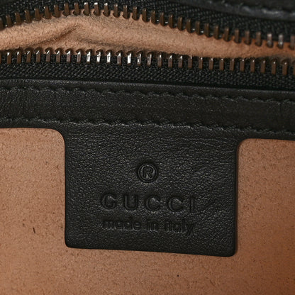 Gucci Calfskin Matelasse Small GG Marmont Shoulder Bag Black 6 of 9