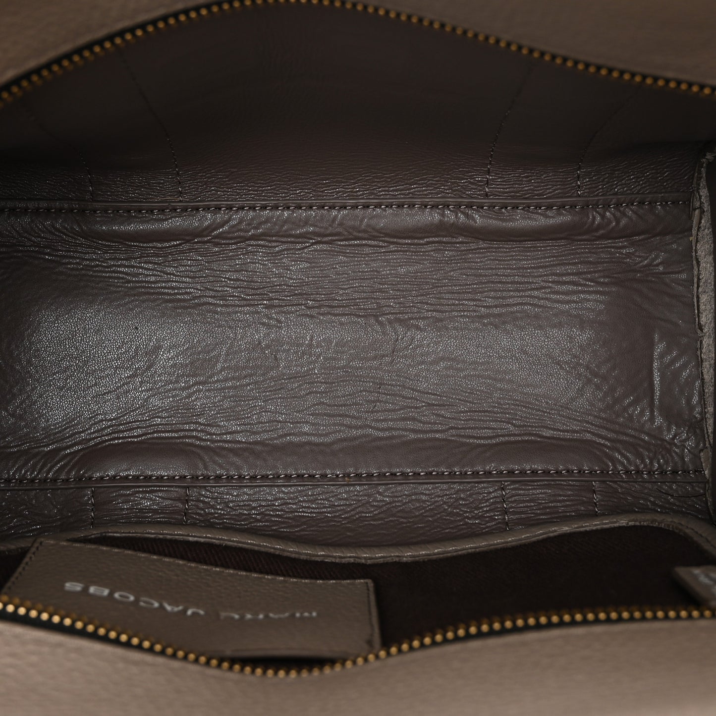 Grained Calfskin Small The Tote Bag Cement